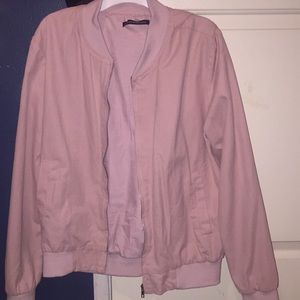 Pink bomber jacket